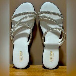 Lottini women's strappy embellished sandals size 9
